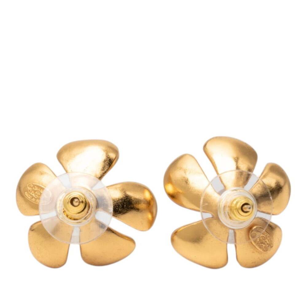Chanel Cc Logo Stud Flower Earrings #319382C60B